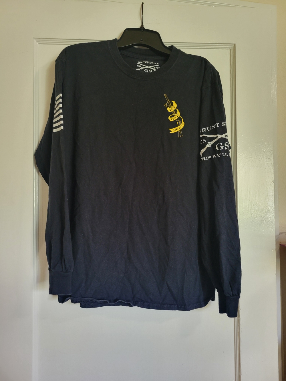 Mens Grunt style Tick Licker Fire arms Unisex Long sleeve Tee